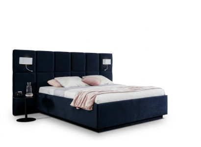 Diseño de dormitorio cama de lujo 200x200 Telas Camas Doble Estructura de cama