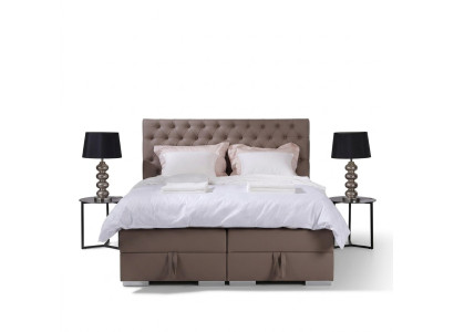 Cama de diseño Boxspring, camas dobles, dormitorio Chesterfield, muebles.