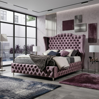 Cama Chesterfield real doble camas dormitorio muebles