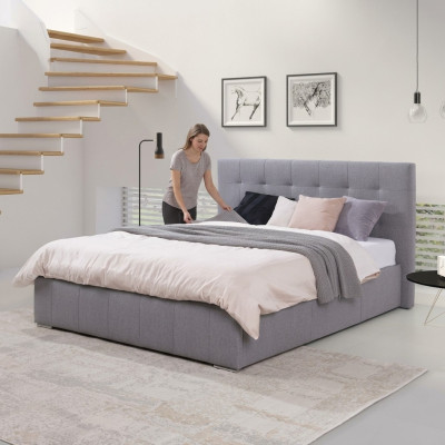 Estructuras de cama Cama Dormitorio Camas Textil Cuero Hotel Lujo Tapicería Diseño