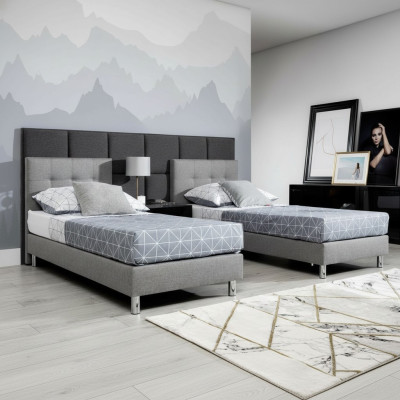 Cama tapizada Diseño Lujo Doble Hotel Camas Dormitorio Matrimonio Nuevo 180x200cm.