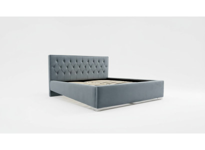 Chesterfield Textil Cama Acolchada Diseño 140x200 Cama Doble Estructura de Cama