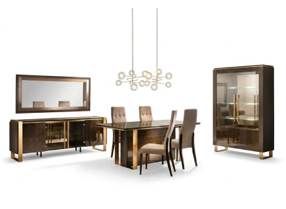 Conjunto moderno de comedor: mesa + 6 sillas, estilo italiano.