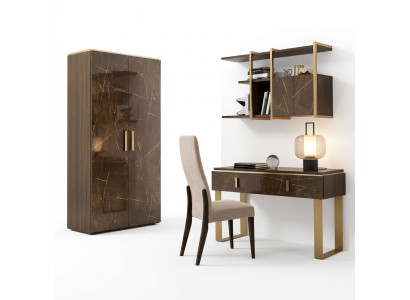 Estilo clásico y moderno, silla de madera con tela, sillón de club tapizado, diseño de sala de estar lounge.
