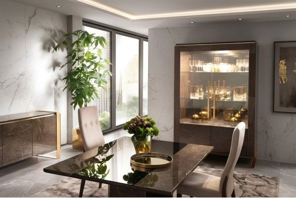 Vitrina clásica armario mueble de sala vitrina estante armarios