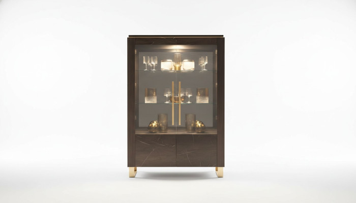 Vitrina clásica armario mueble de sala vitrina estante armarios