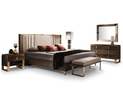 Arredo Alassic Conjunto de muebles de 3 piezas. Conjunto de mesitas de noche de dormitorio italiano.