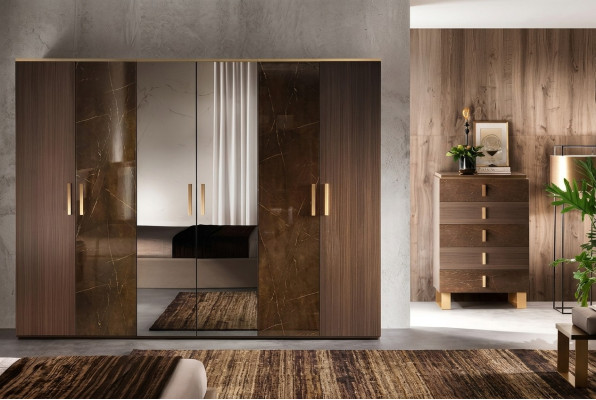 Diseño de armario Brillante Armarios Ropa Muebles Mobiliario Madera