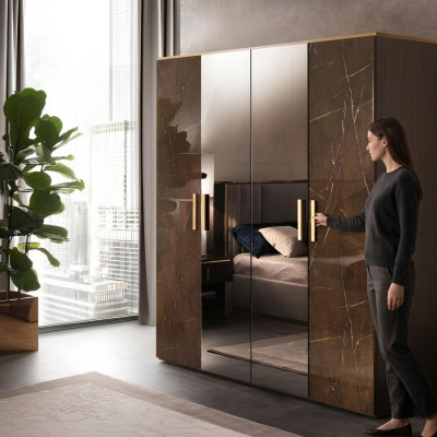 Armario de madera Mueble Armarios de madera Perchero Muebles Dormitorio