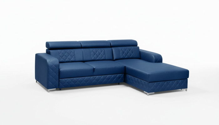 Sofá esquinero en forma de L de cuero, diseño de muebles modernos, sofá, tela de terciopelo y textil.