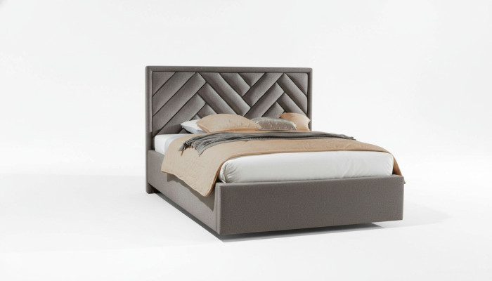 Cama de lujo Boxspring para dormitorio de tela de muebles doble de 140 160 180 x 200 cm