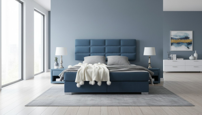 Cama box spring de lujo 140 160 180 x 200cm camas dobles muebles de dormitorio de tela