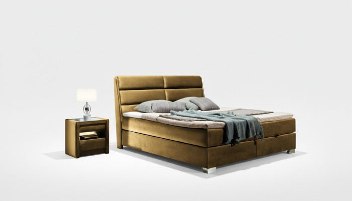 Dormitorio cama de lujo boxspring cama camas doble muebles tela 140 160 180 x 200 cm.