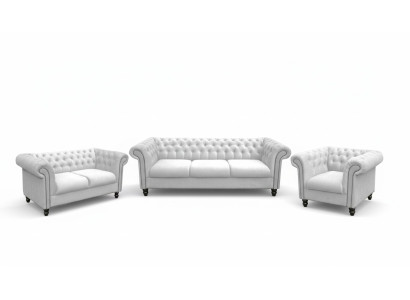 Sofá de tres plazas de tela para sala de estar, blanco, diseño de sofá de tela de terciopelo grande xxl.