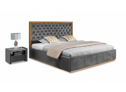 Juego de dormitorio de lujo con 2 mesitas de noche y 3 piezas de tela para cama.