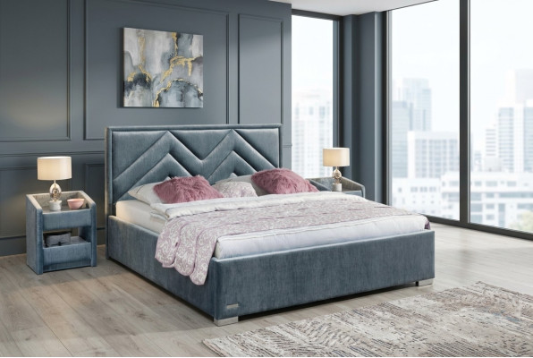 Textil de cama, diseño de dormitorio, muebles modernos de lujo, camas, estructura de cama, tela nueva