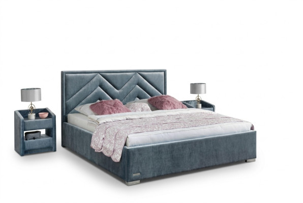 Textil de cama, diseño de dormitorio, muebles modernos de lujo, camas, estructura de cama, tela nueva