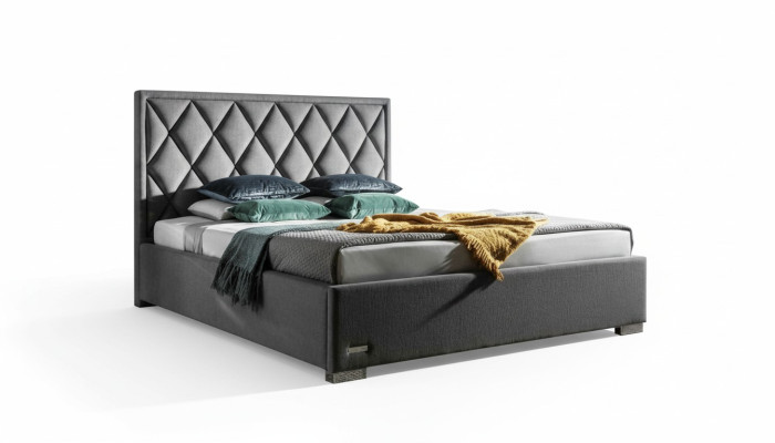 Diseñador de ropa de cama de cama del dormitorio del diseño de la cama de lujo de muebles de diseño nuevo.