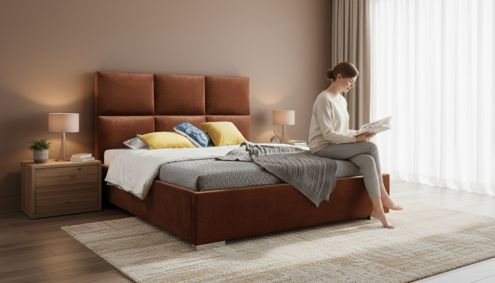 Moderno dormitorio cama textil cama tela Chesterfield 180x200 cama doble