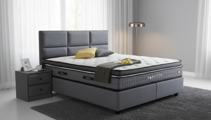 Estructura de cama de tela de lujo moderna para la cama de diseño de dormitorio.