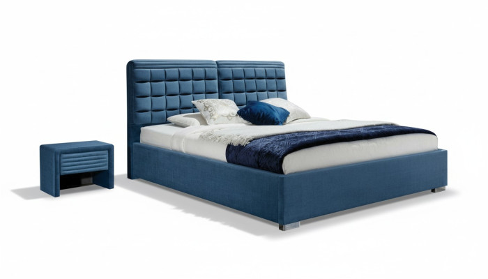 Cama de lujo con somier tapizado diseño cama de hotel dormitorio muebles doble