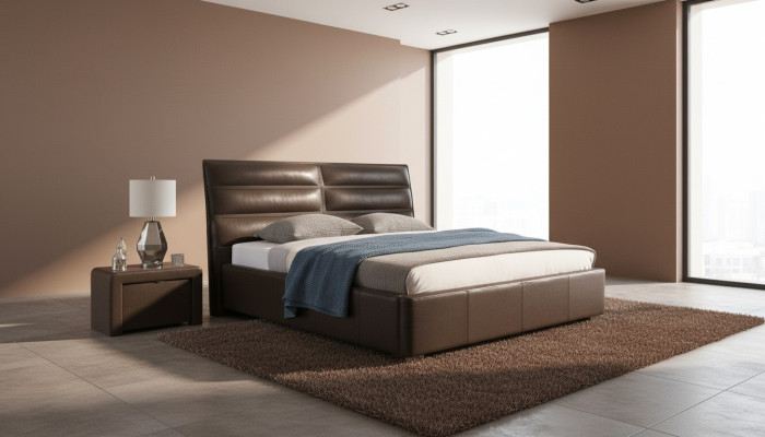 Muebles de lujo modernos camas marco de cama dormitorio diseño 160x200 nuevo.