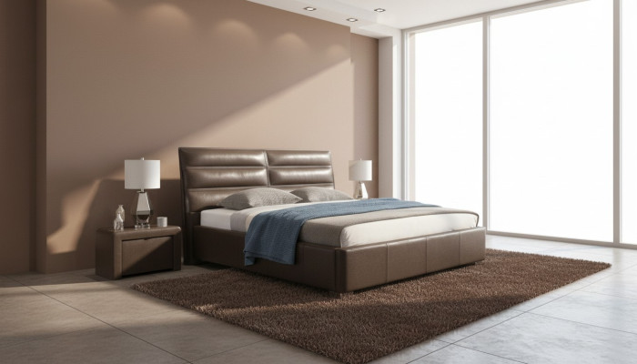 Juego de 2 mesitas de noche Letto Design 3 pz. Muebles de dormitorio moderno de lujo camas nuevas