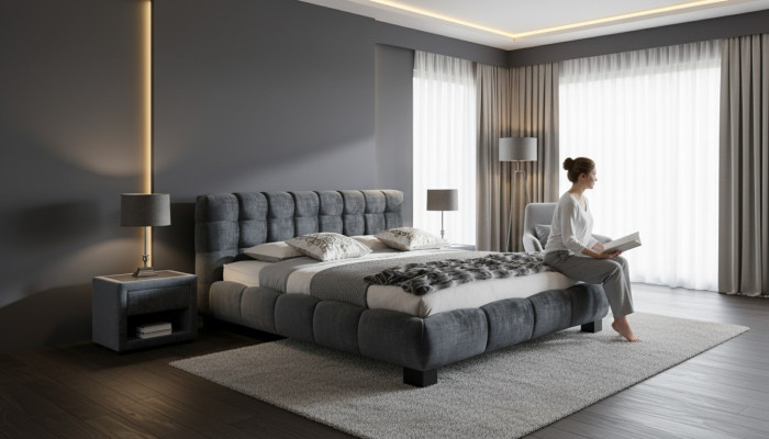 Cama de lujo para dormitorio, camas clásicas, muebles modernos, marco de cama nuevo