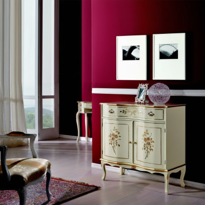 Muebles de sala Clásicos Barrocos Lujo Aparador Cómoda Madera Maciza