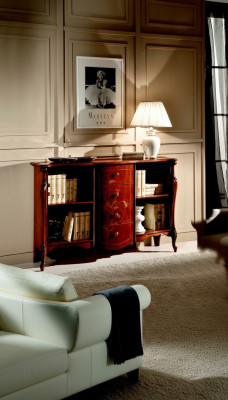 Muebles de sala de estar Estilo barroco clásico Cómoda Librero Cómoda de madera