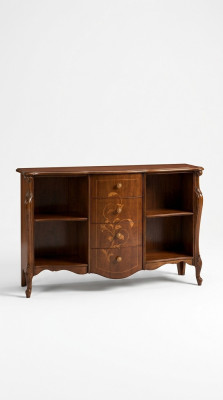 Muebles de sala de estar Estilo barroco clásico Cómoda Librero Cómoda de madera