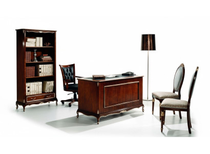 Muebles de oficina Mesa Escritorio Estilo italiano Muebles de madera real Escritorios