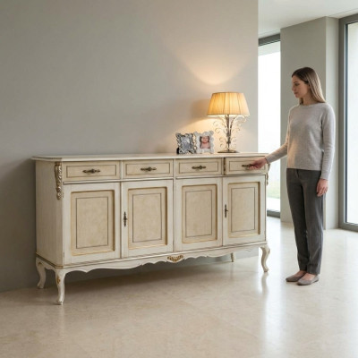 Diseño de muebles estilo Barroco y Rococó clásico, cómodas, armario, aparador