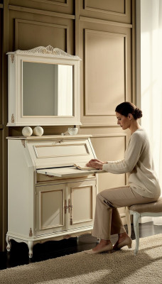 Diseño armario lujo secretaria aparador cómoda escritorio mesa italiano