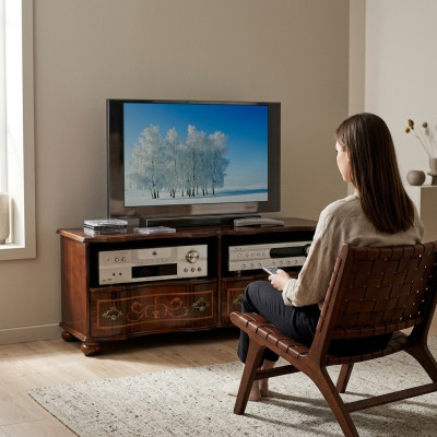 Mueble de televisión bajo RTV Lowboard Armario de madera Mesa de televisión Muebles italianos nuevos