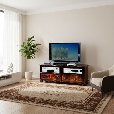 Mueble de televisión bajo RTV Lowboard Armario de madera Mesa de televisión Muebles italianos nuevos