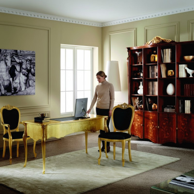 Muebles Estilo Clásico Librería Diseño Armario de Lujo Muebles de Italia
