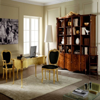 Muebles Estilo Clásico Librería Diseño Armario de Lujo Muebles de Italia