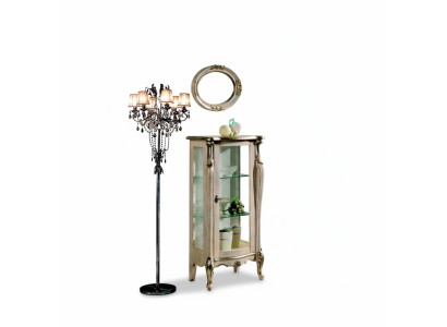 Muebles de madera estilo barroco estanterías armario de cristal vitrina armario de cristal muebles italianos