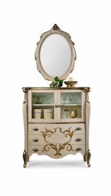 Cómoda Aparador Armario Estantes Muebles italianos Barroco Rococó Estantería Armarios