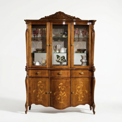 Muebles de lujo de madera, estilo armario, aparador, vitrina, diseño de muebles italiano, nuevo.