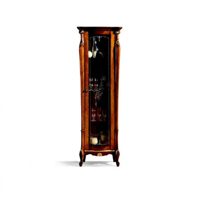 Schick Design Vitrina de vidrio de madera Estilo clásico Barroco Vitrinas Muebles italianos Nuevos