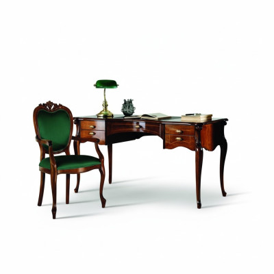 Escritorio barroco rococó mesa 2 piezas. Conjunto de muebles italianos