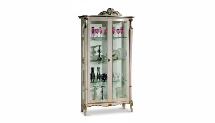 Diseño Muebles Madera Clásico Barroco Lujo Vitrina Armario Estante Muebles Italianos Nuevo