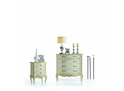 Diseño Muebles Estilo Lujo Clásico cómoda blanca madera Lujo Italiana