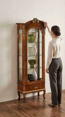 Diseño Muebles Estilo clásico Vitrina Armarios de sala de estar Lujo Muebles italianos Nuevos