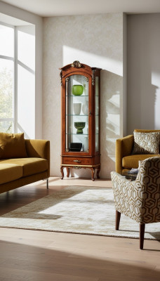 Diseño Muebles Estilo clásico Vitrina Armarios de sala de estar Lujo Muebles italianos Nuevos