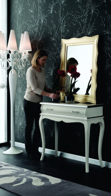 Muebles de estilo barroco, mesa consola, mesa de pared, mesa, cómoda clásica