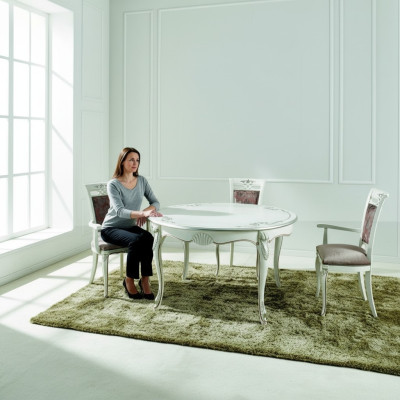 Muebles italianos mesa de comedor madera mesa de lujo diseño mesas comedor 140x79cm