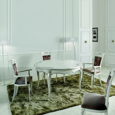 Muebles italianos mesa de comedor madera mesa de lujo diseño mesas comedor 140x79cm